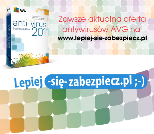 Zawsze aktualna oferta antywirusów AVG na www.lepiej-sie-zabezpiecz.pl